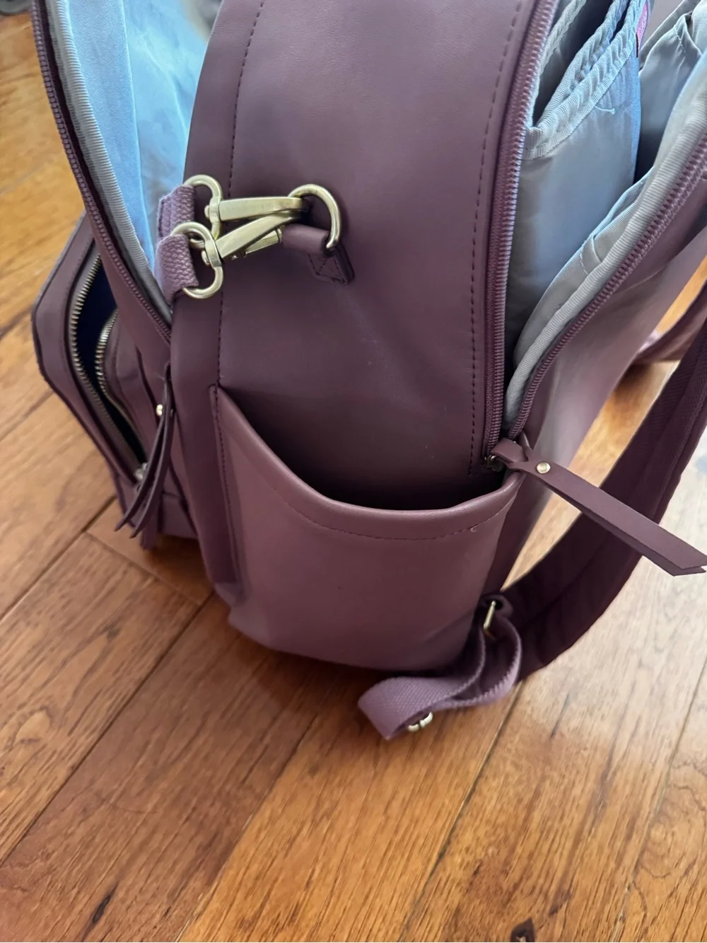 Skip Hop blush pink Baby diaper Backpack with Tassel Accent